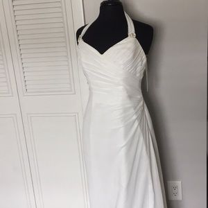 David’s Bridal Halter Styler Wedding dress NWT